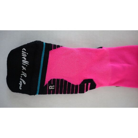 Stance A448C21CIN Unisex Sz M Neon Pink Cinelli RP Performance Crew Socks - Picture 5 of 6